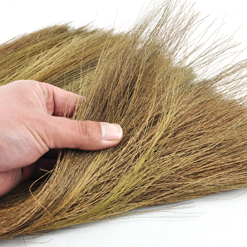 兰诗 手工草编扫把扫帚 灰尘掸子短柄家用稻草芒草扫把 芒草扫把