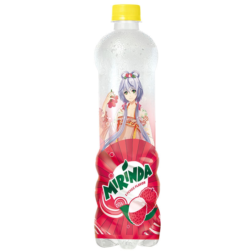 美年达 mirinda 低糖荔枝味 碳酸饮料 550ml/600ml*12瓶百事可乐出品