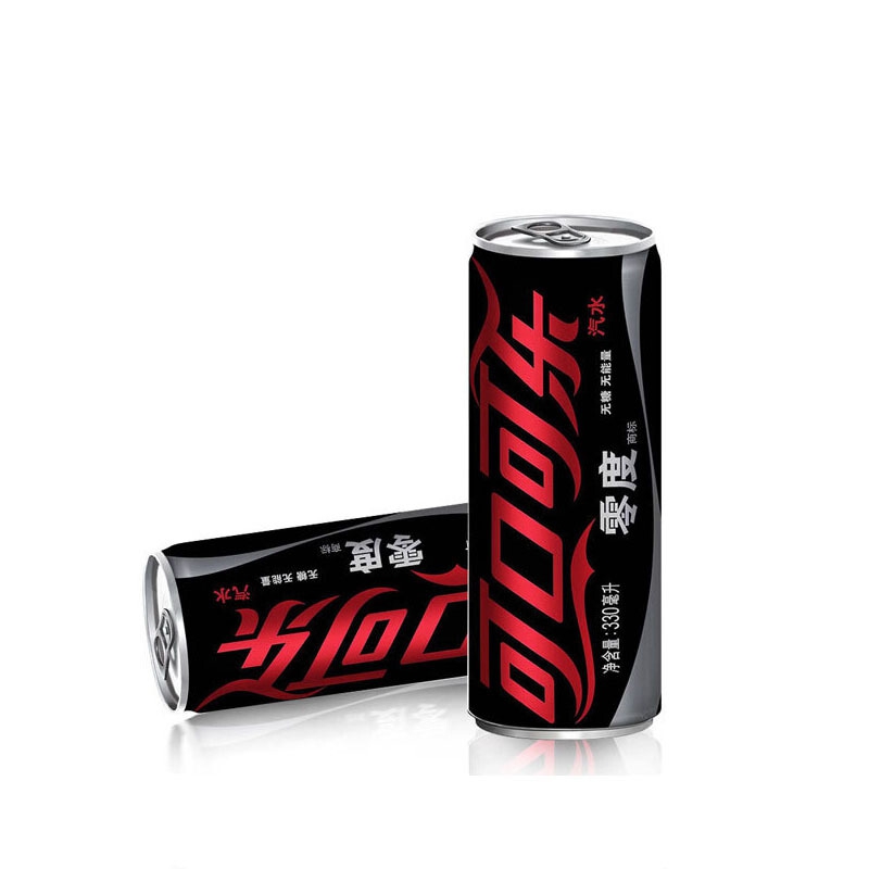 可口可乐 coca-cola 碳酸饮料 零度可乐330ml*24罐/箱