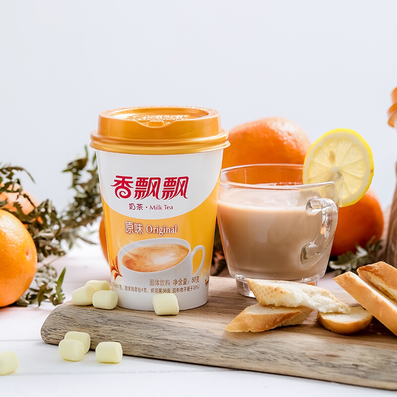 香飘飘奶茶 一季时光18杯经典礼盒装 3种混合口味冲调饮料