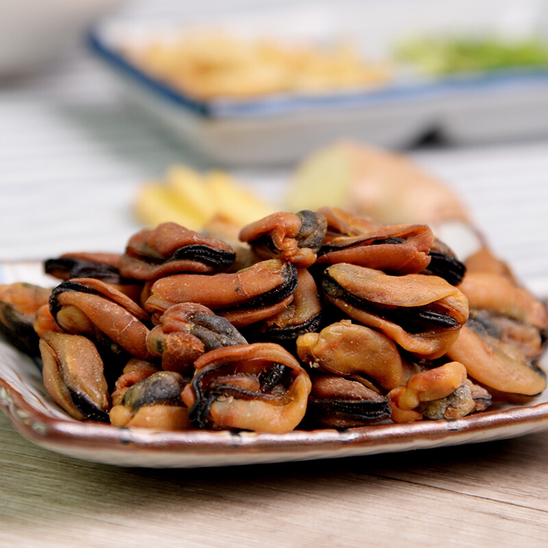 绿帝 淡菜干壳菜 肥贻贝干 厦门特产海鲜干货 海红海虹干168g