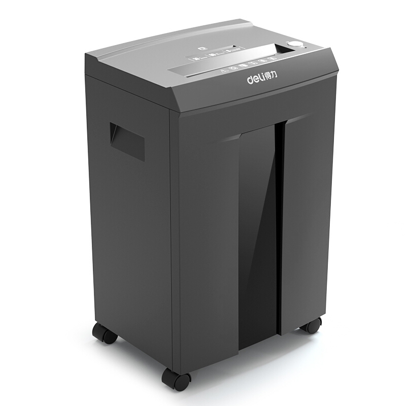 得力(deli)德国6级高保密大型高速办公长时间碎纸机 30l大容量文件