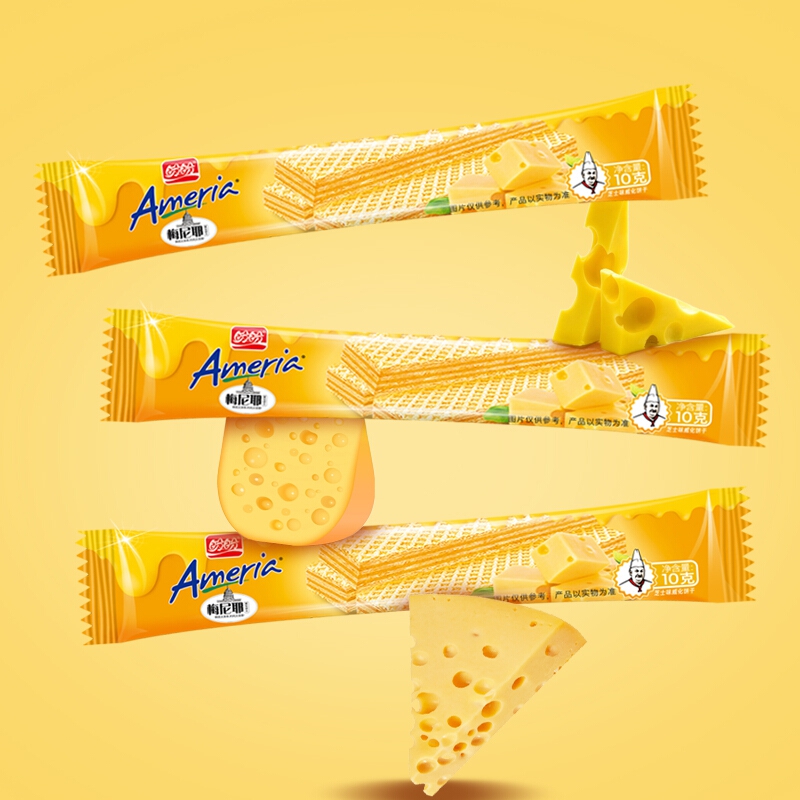 盼盼 梅尼耶威化饼干糕点 芝士味休闲零食200g