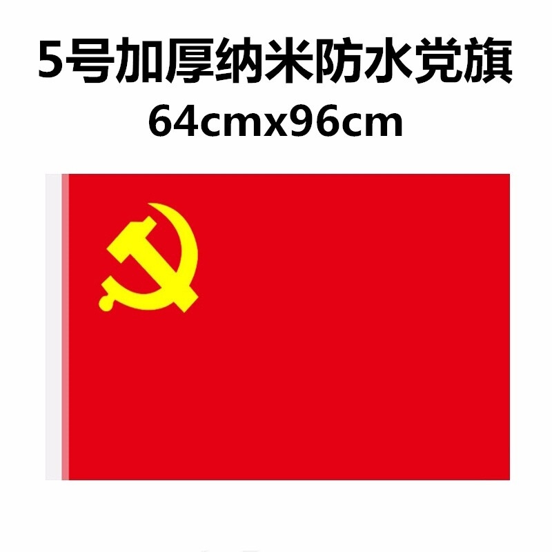国产 五星红旗党旗 纳米材质5号 64* 96cm