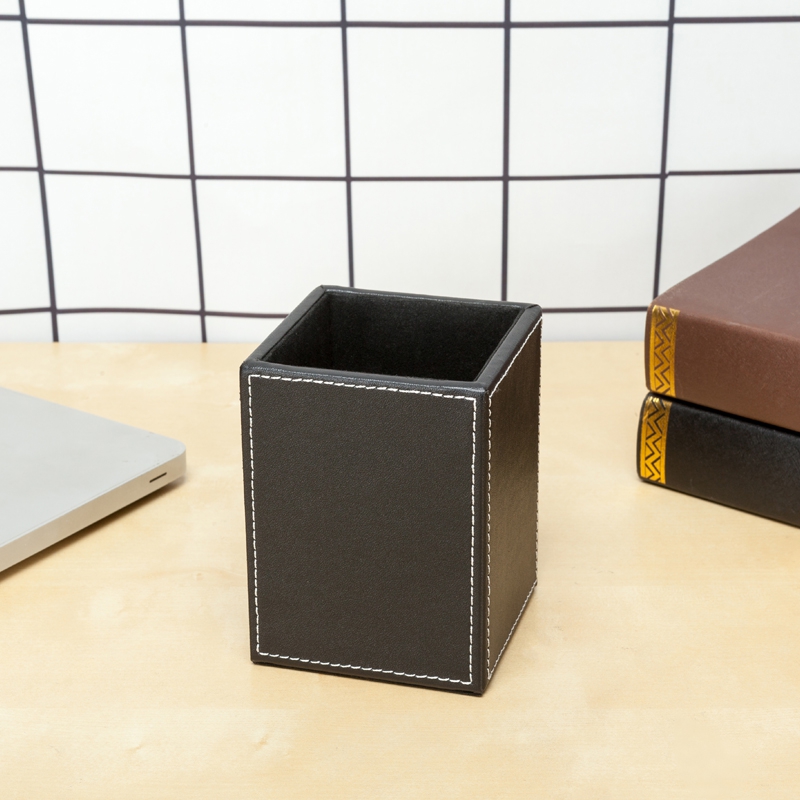 一诺 一百纹方形笔筒(中号)