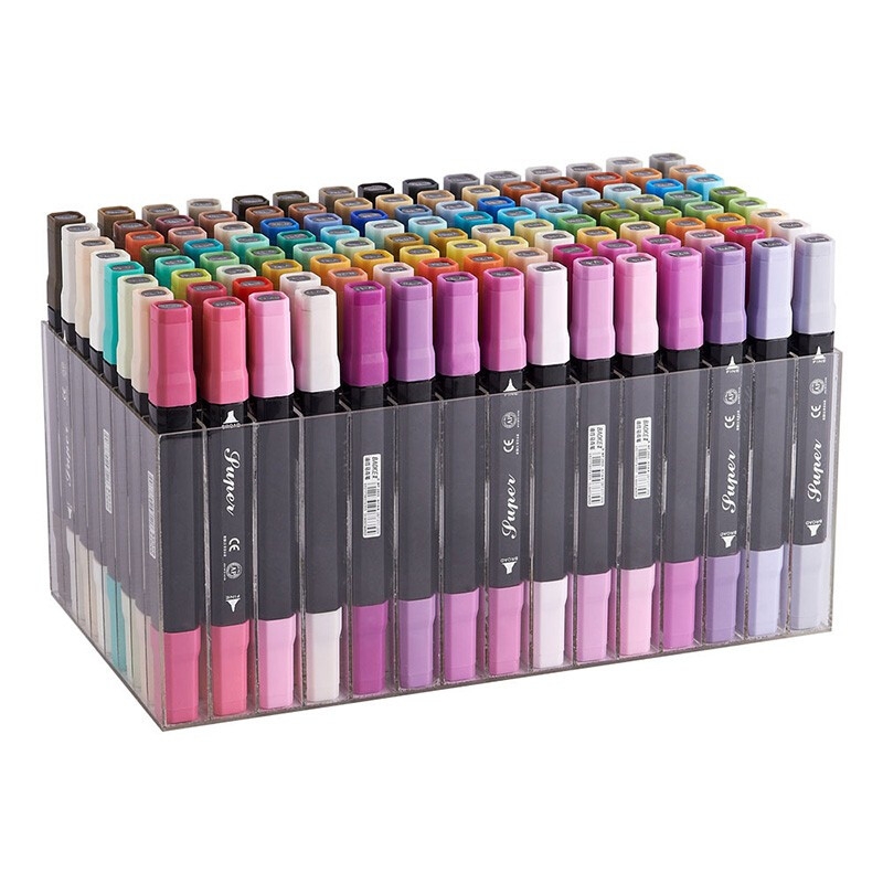 宝克mp2900马克笔双头油性彩色马克笔套装 12色