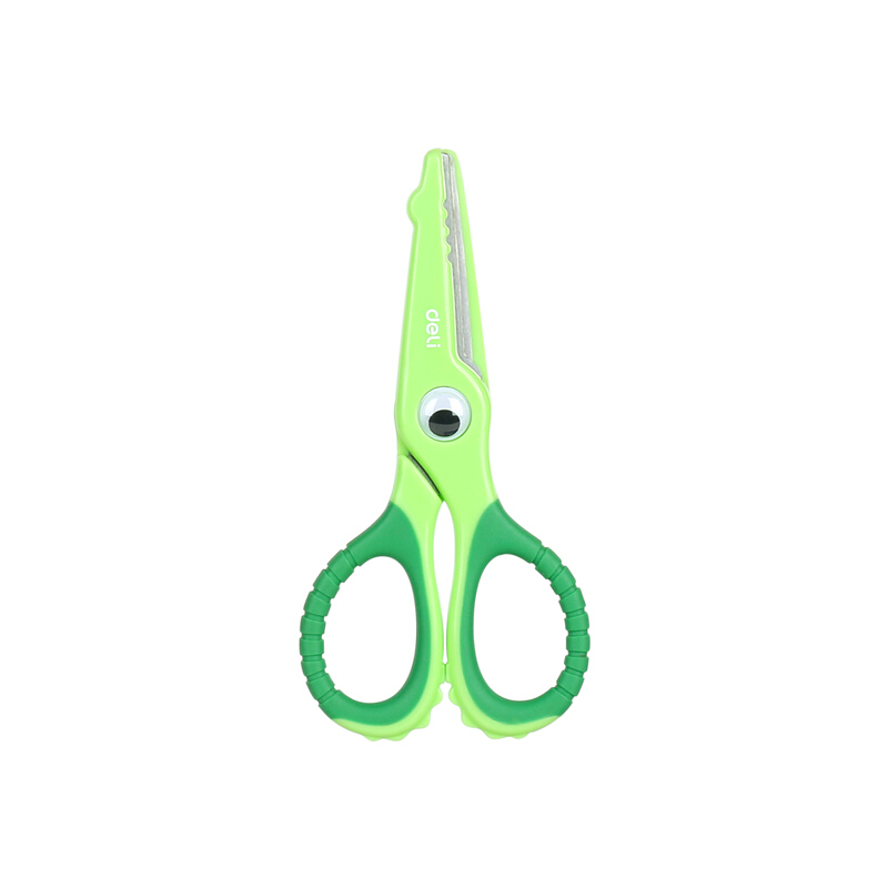 得力 小鳄鱼剪刀 绿色6071